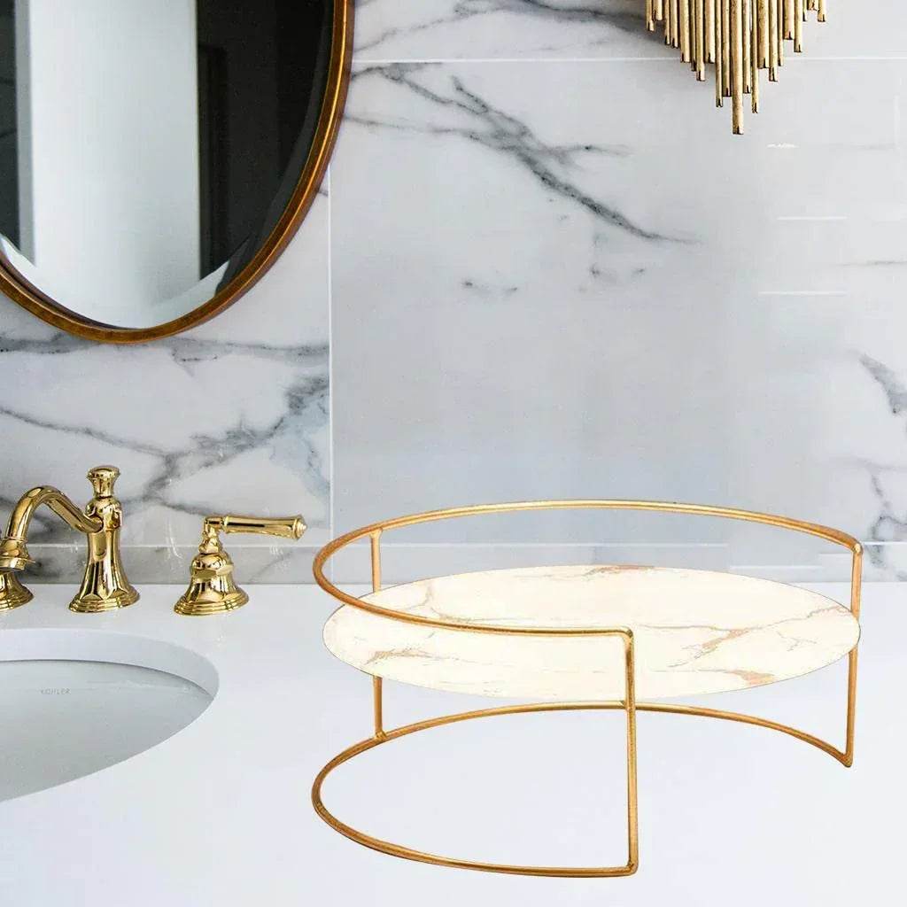 Luxury Design Round Makeup organizer tray - Designs Decore