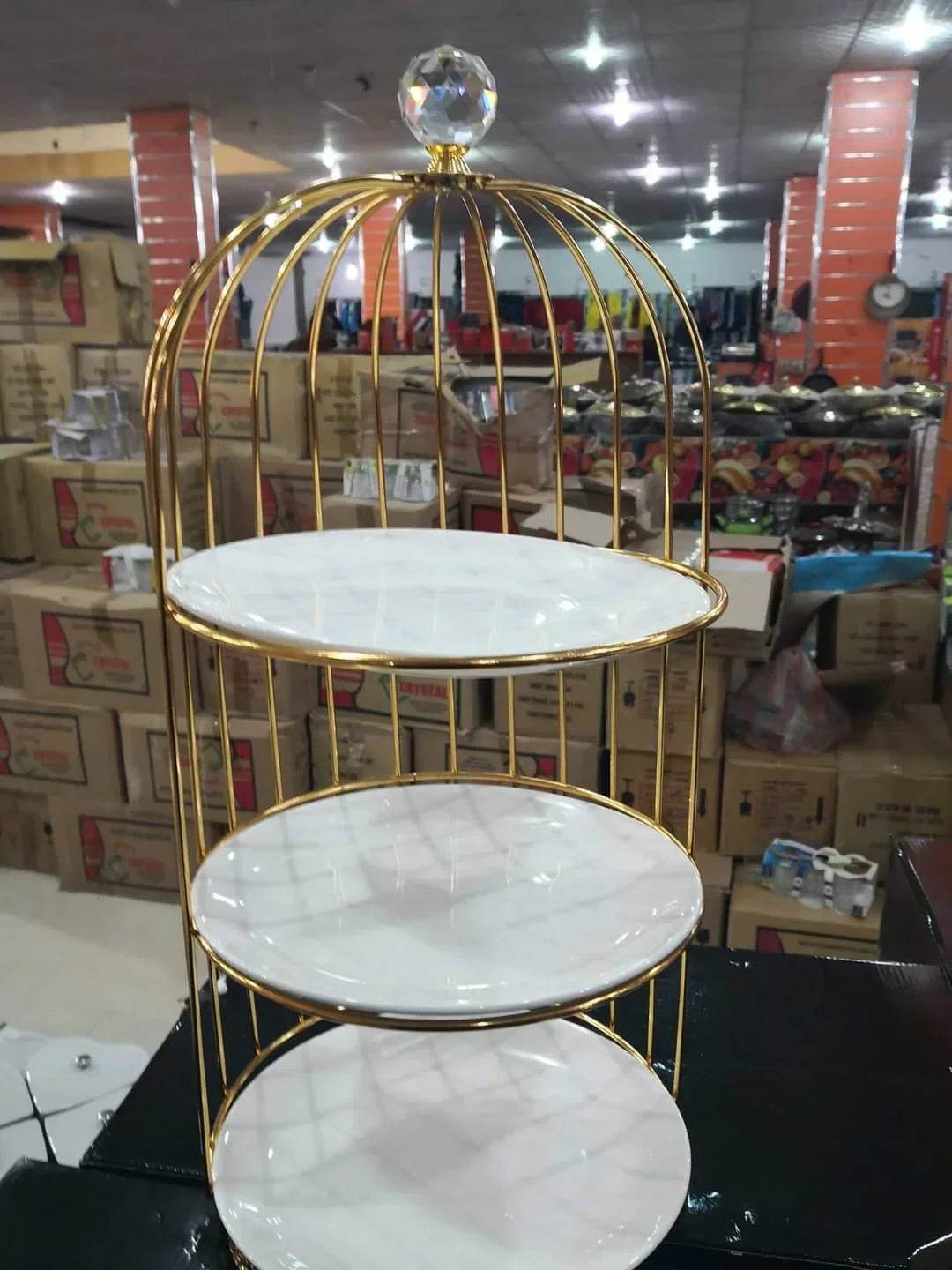 Latest Luxury design 3Tier Large organizer storage Cage - Designs Decore
