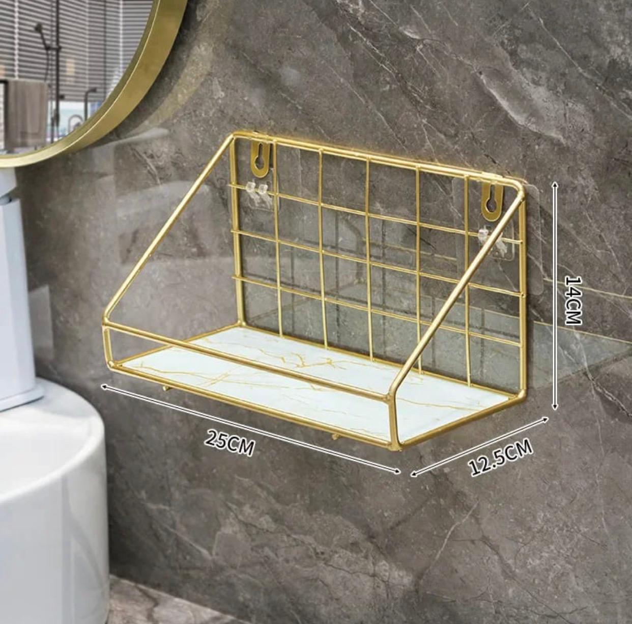 Luxury Golden Wall Shelf Organizer