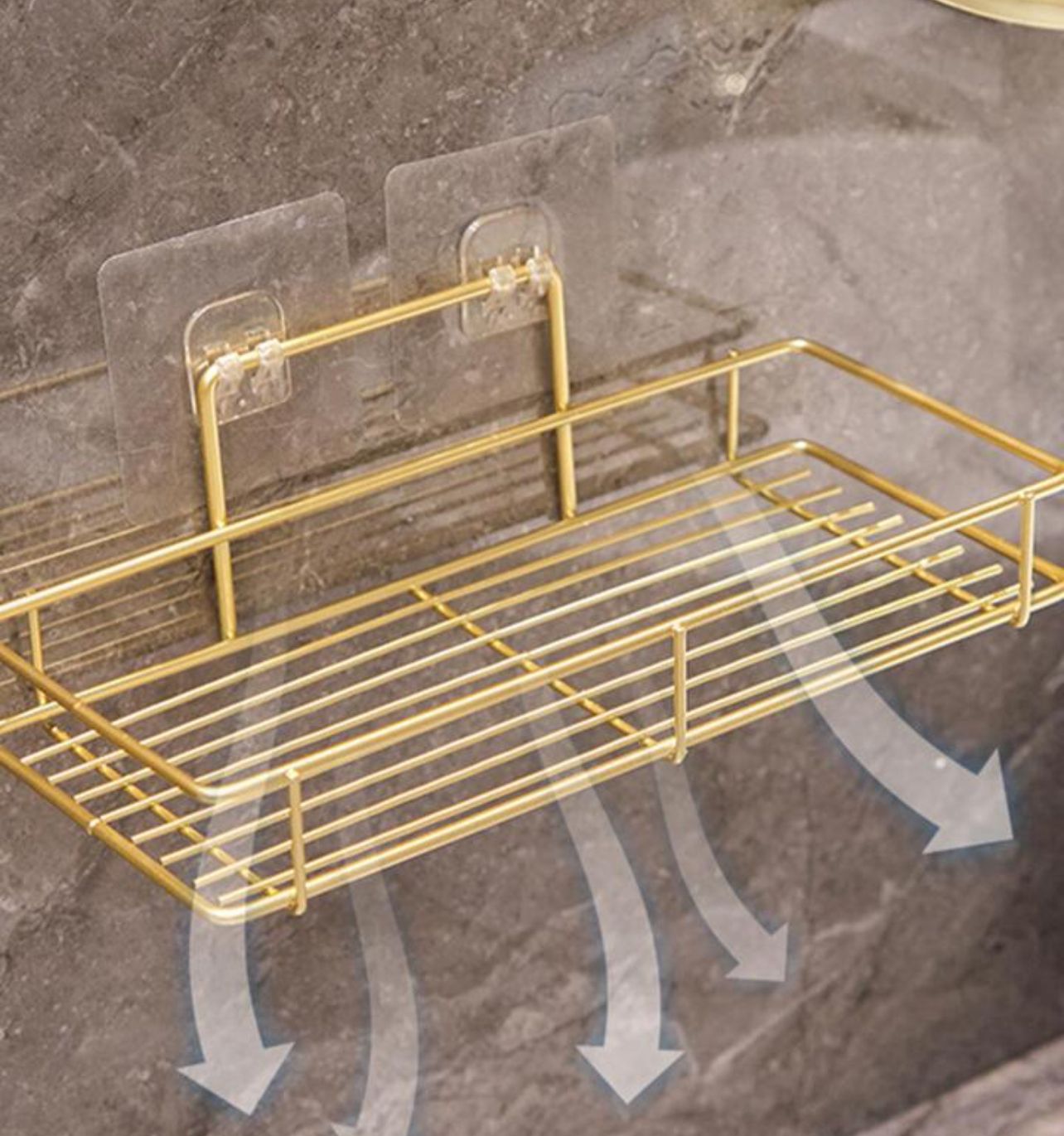 Ultra Luxury Bathroom Wall Mounted Storage Rack.