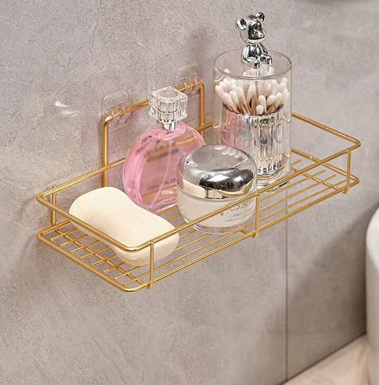 Ultra Luxury Bathroom Wall Mounted Storage Rack.