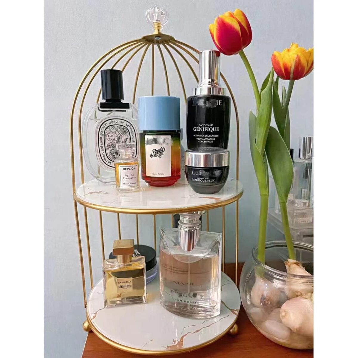 Luxury design 2 Tier Large organizer storage Cage