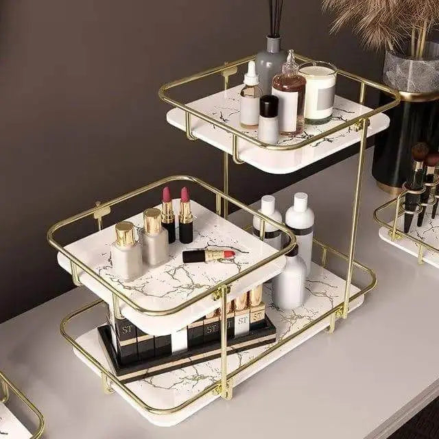 Luxury 3 layer cosmetic organizer for Makeup - Designs Decore