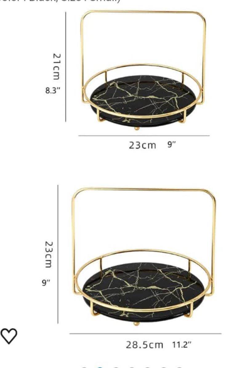 Luxury Handel Round Makeup Organizer Tray - Designs Decore