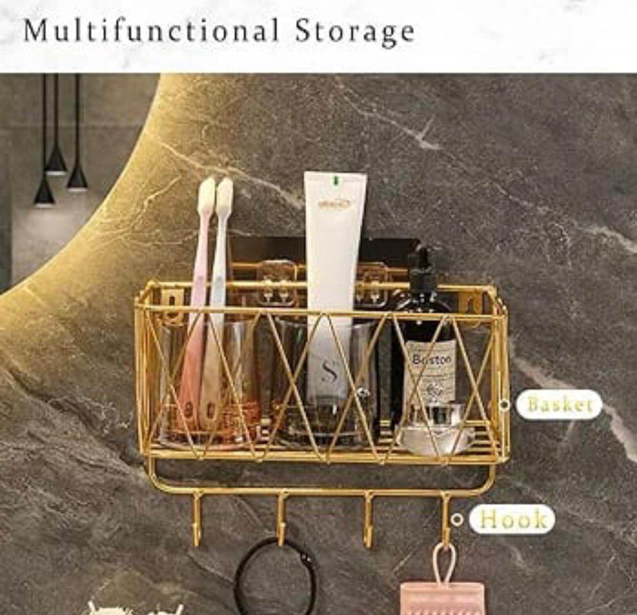 Washroom wall hanging For bath products storage tray - Designs Decore