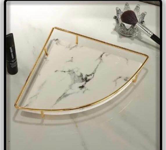 Latest Premium Design Corner Counter-Top Acrylic Single Shelf . - Designs Decore