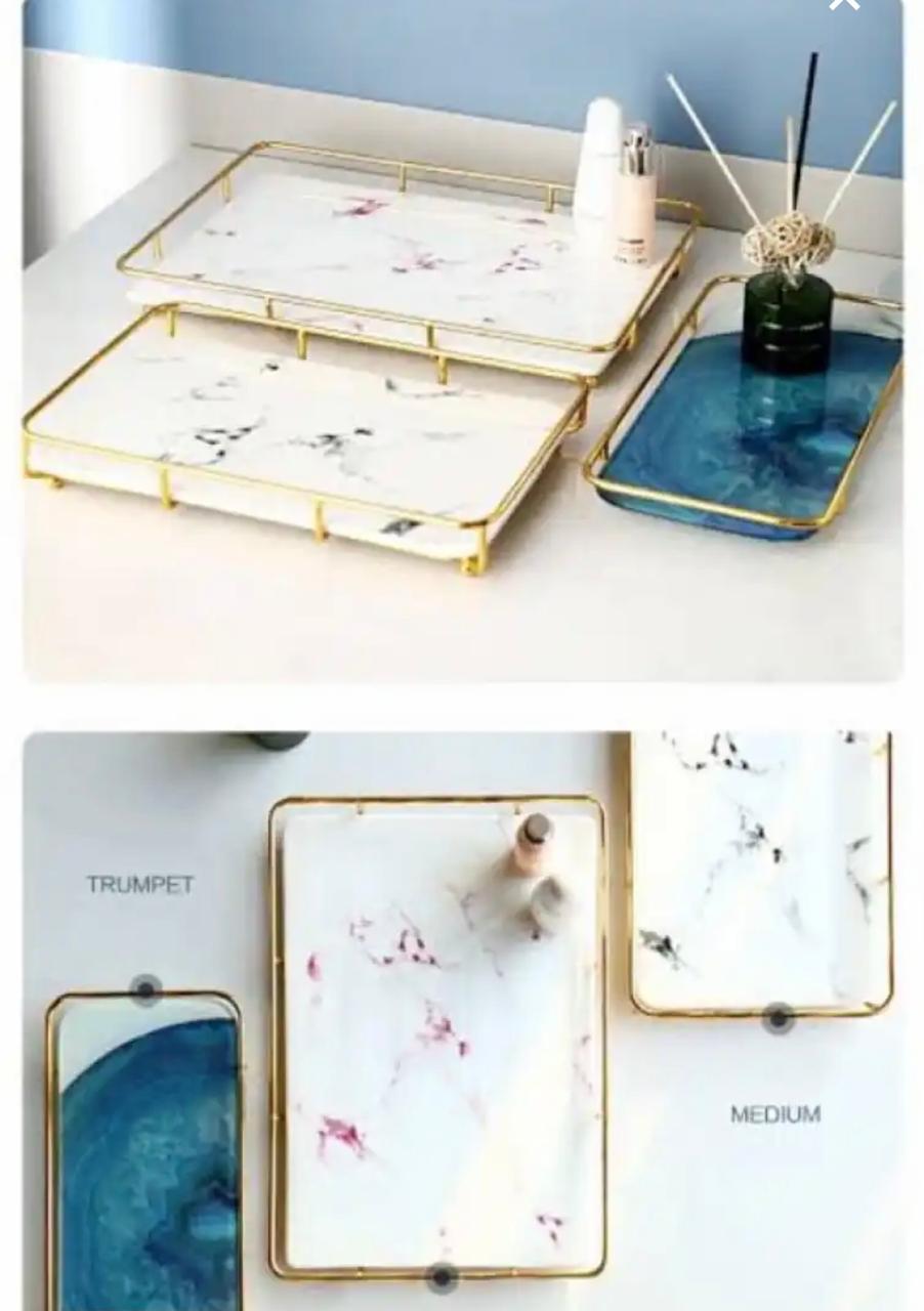Latest design Vintage Glass For Cosmetics Vanity Tray.