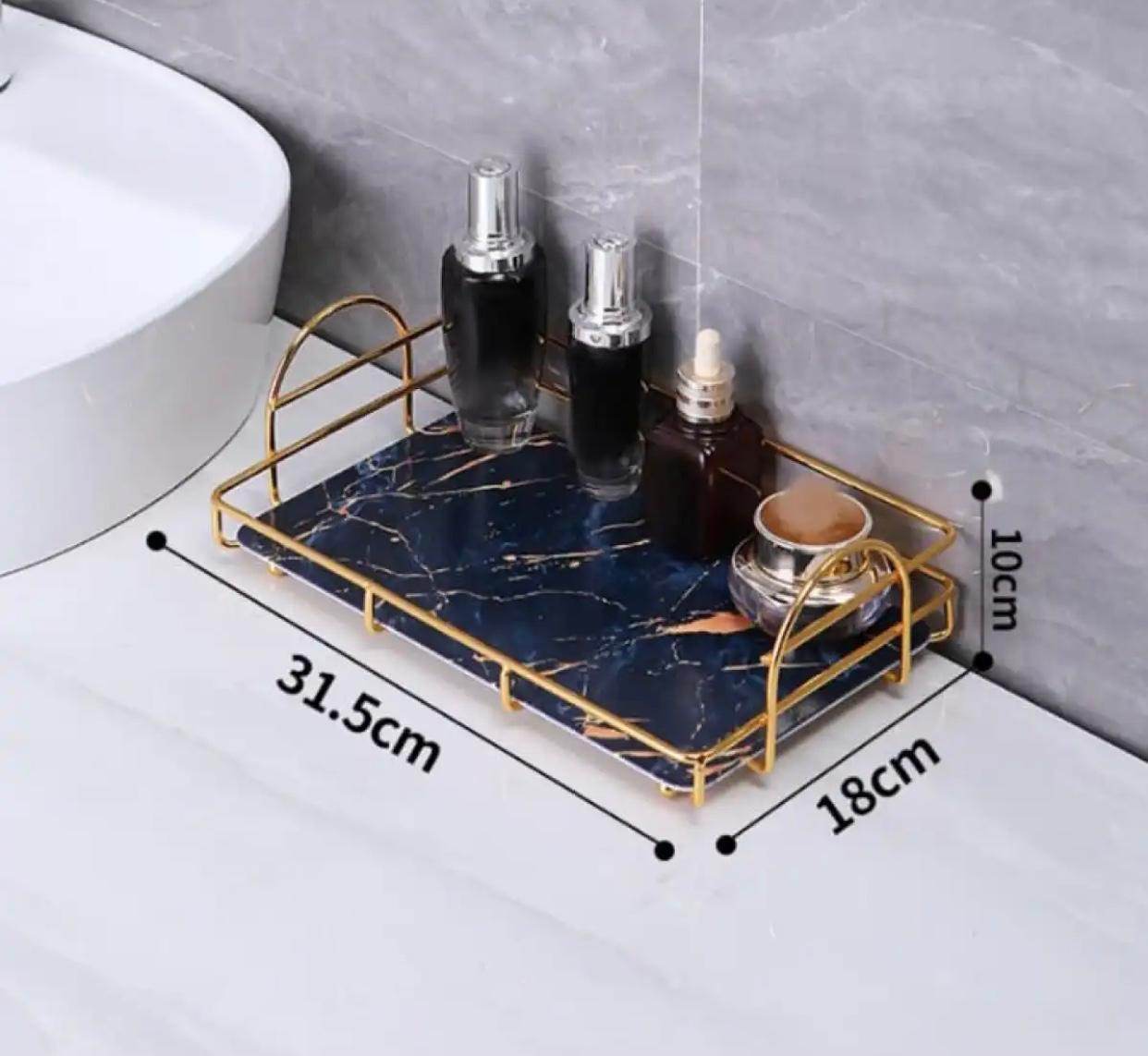 Latest design Double handeled Tray For Makeup, Lipstick, Perfume & Jewlery. - Designs Decore