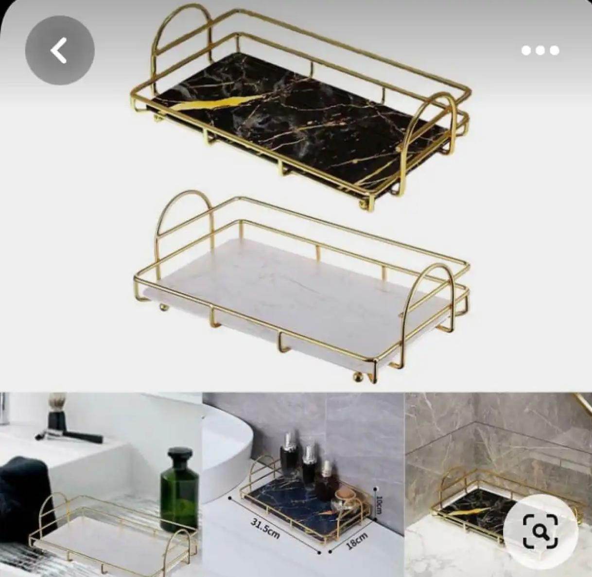 Latest design Double handeled Tray For Makeup, Lipstick, Perfume & Jewlery. - Designs Decore