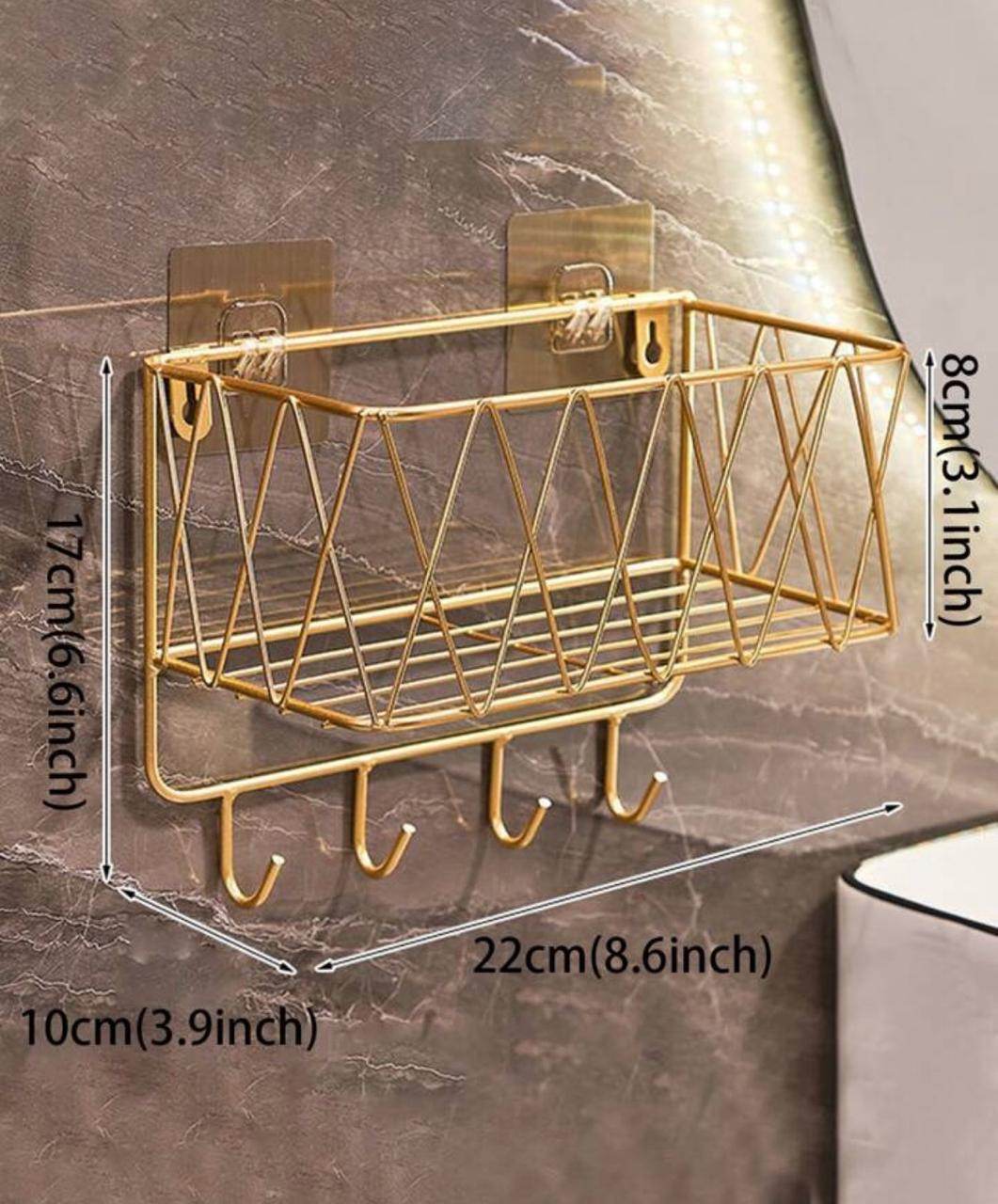 Washroom wall hanging For bath products storage tray - Designs Decore