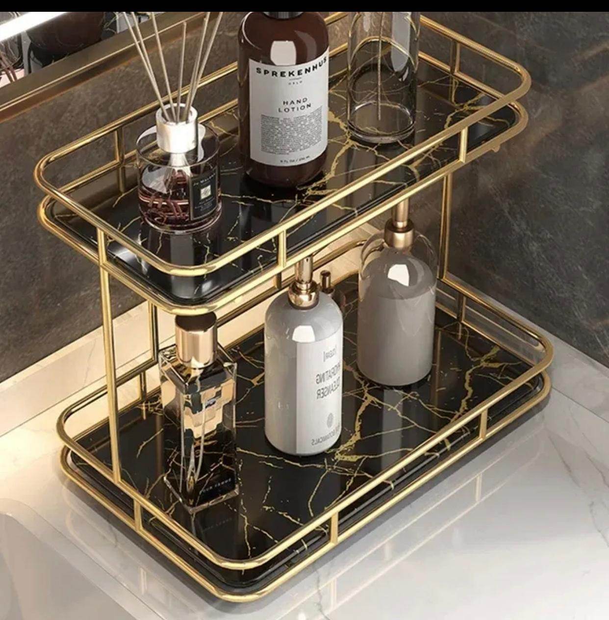 Ultra Luxury design 2 layer organizer Storage tray - Designs Decore