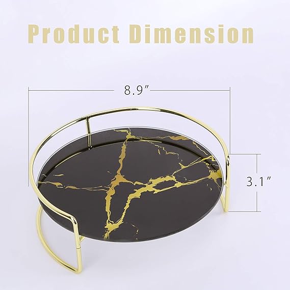 Luxury Design Round Makeup organizer tray