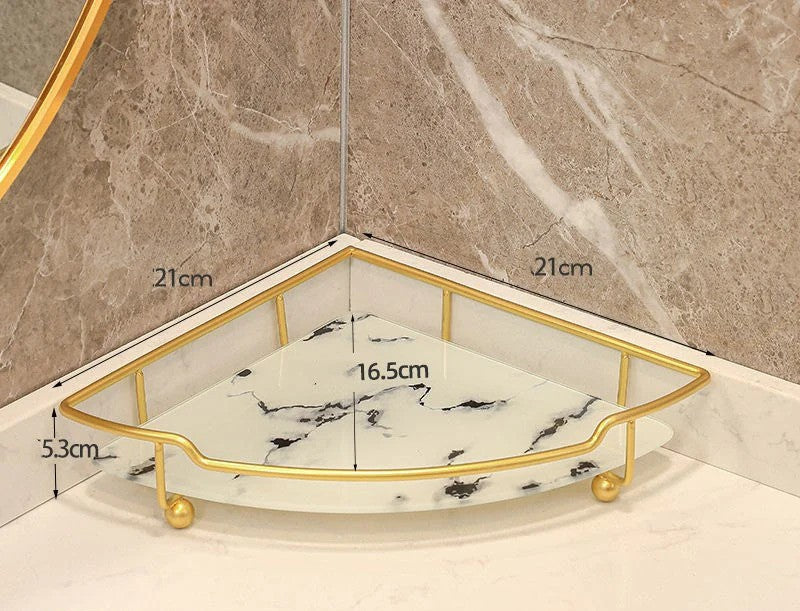 Latest Premium Design Corner Counter-Top Acrylic Single Shelf .