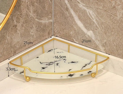 Latest Premium Design Corner Counter-Top Acrylic Single Shelf .