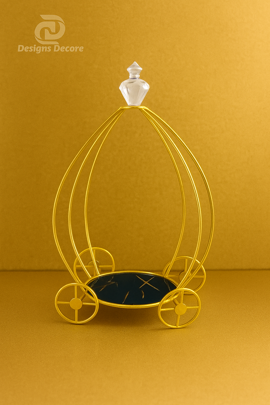 Latest Golden Metal Hamper Basket Shape for cosmetics