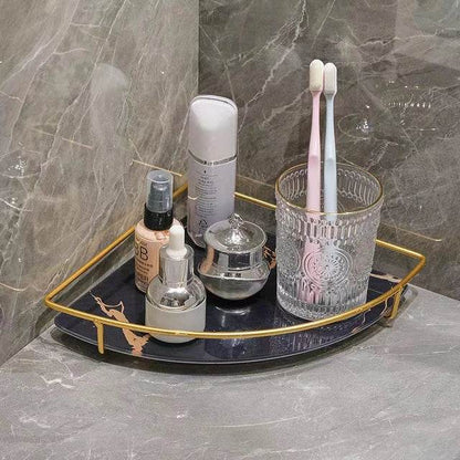 Latest Premium Design Corner Counter-Top Acrylic Single Shelf . - Designs Decore