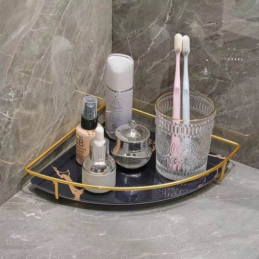 Latest Premium Design Corner Counter-Top Acrylic Single Shelf . - Designs Decore