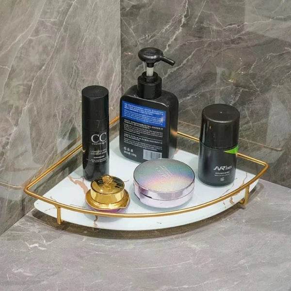 Latest Premium Design Corner Counter-Top Acrylic Single Shelf . - Designs Decore