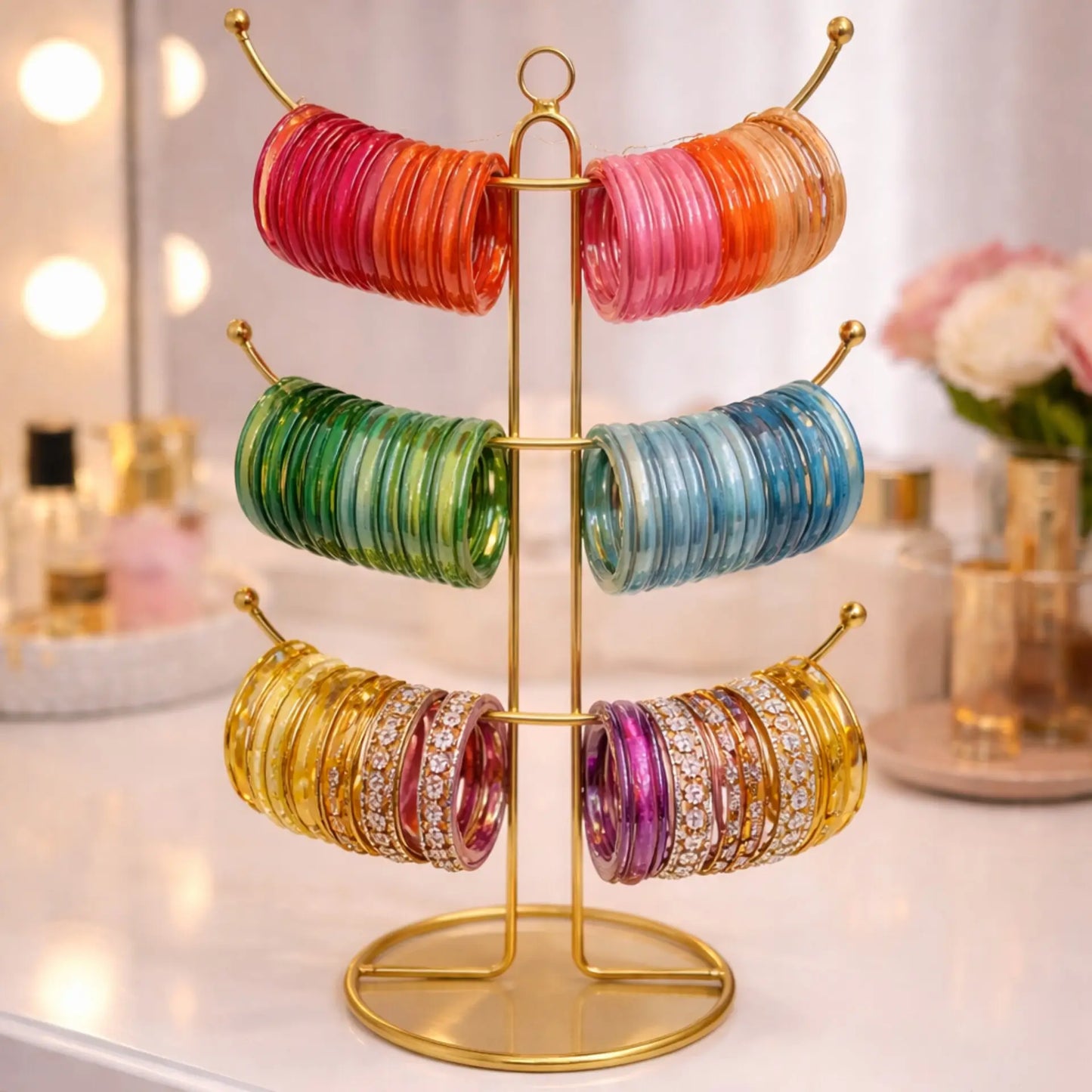 Elegant 3-Tier Jewelry & Accessories Organizer Stand ✨
