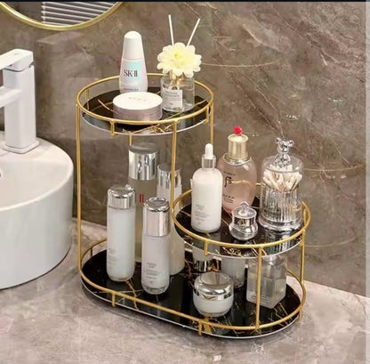 Luxury design 3 layer cosmetic organizer for Makeup storage