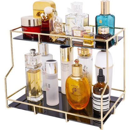 Modern 2 Tier Cosmetic Storage Transparent Makup Oraganizer