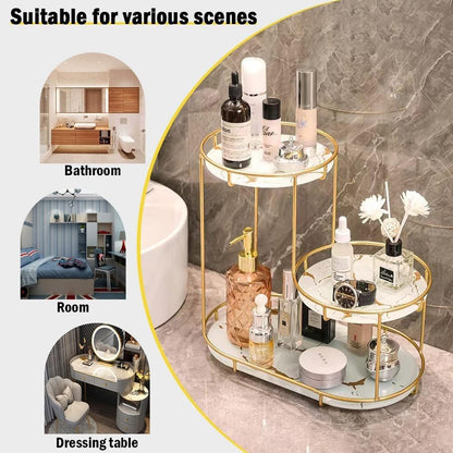 Luxury design 3 layer cosmetic organizer for Makeup storage