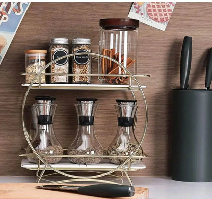 lUXURY 2-Tiers Cosmetics Organizer T Round Holder Latest Design - Designs Decore