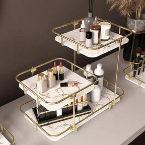 Luxury 3 layer cosmetic organizer for Makeup