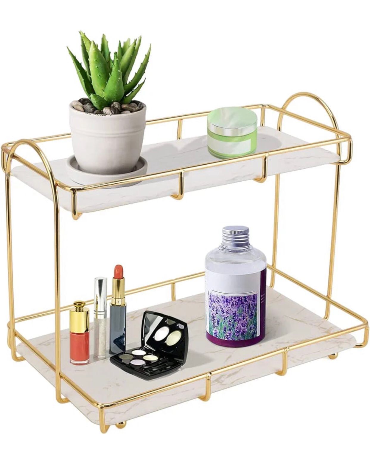 Modern design 2 Tier Bathroom Organizer - Lumos Home