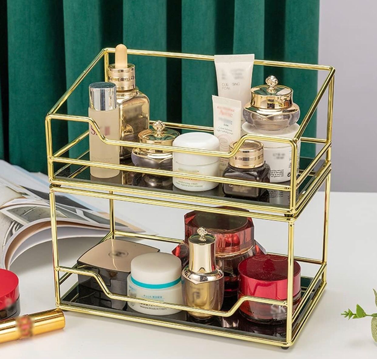 Double Premium Cosmetic Organizer for storage