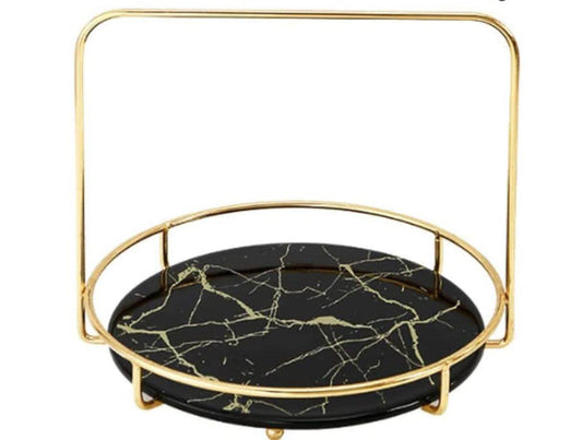 Luxury Handel Round Makeup Organizer Tray - Designs Decore