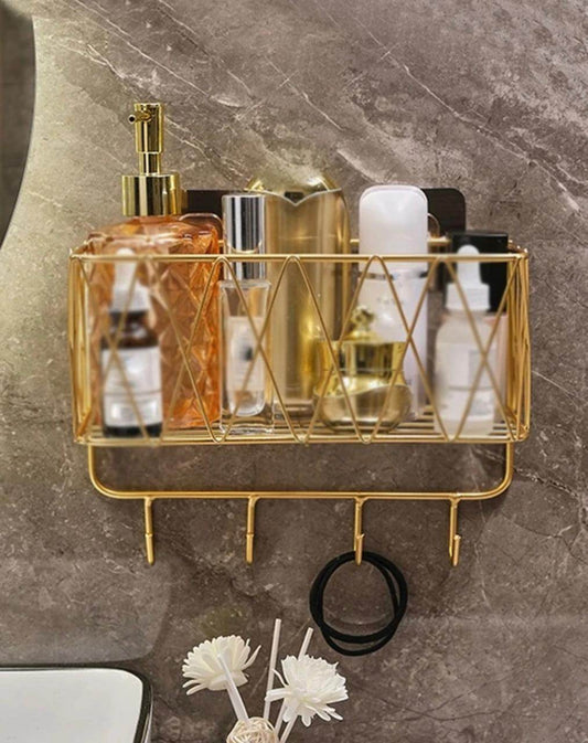 Washroom wall hanging For bath products storage tray - Designs Decore