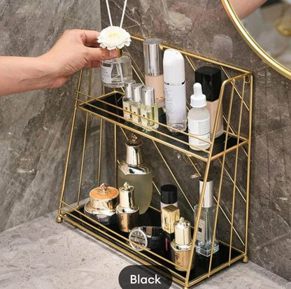 2 layer Washroom wall hanging storage for bath products - Designs Decore