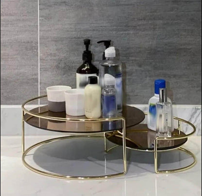 Latest design 2 Pieces Makeup Organizers Tray Cosmetics Jewelry and Perfume. - Designs Decore