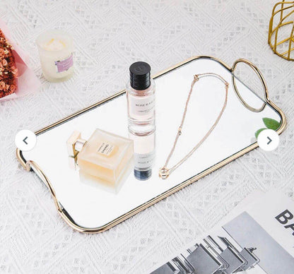 Luxury design Tableware Cosmetics Dish With Mirror Tray - Designs Decore