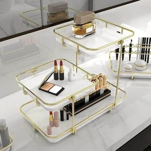 Luxury 3 layer cosmetic organizer for Makeup - Designs Decore