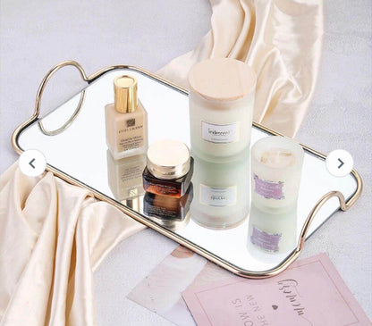 Luxury design Tableware Cosmetics Dish With Mirror Tray - Designs Decore