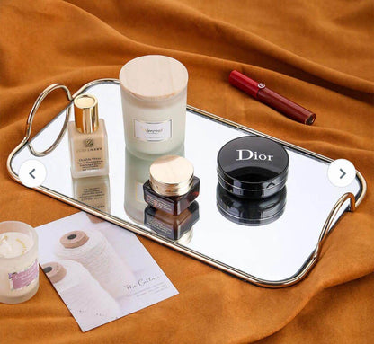 Luxury design Tableware Cosmetics Dish With Mirror Tray - Designs Decore